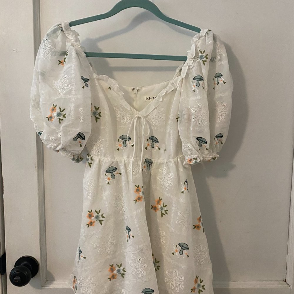 For Love and Lemons Yolanda Puff Sleeve Dress